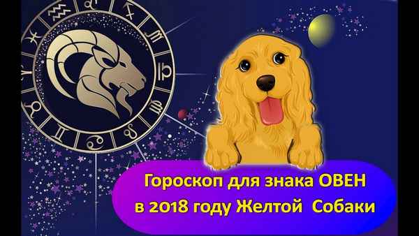 Гороскоп для знака Овен Жёлтой Собаки 