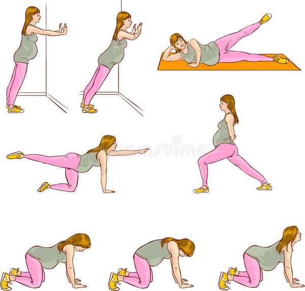 Упражнения для беременных 3 триместр 