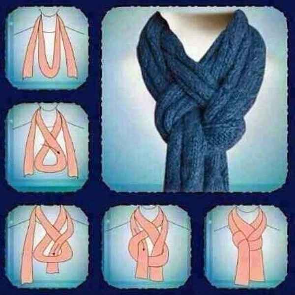 Как красиво завязывать шарф (способы и варианты) 