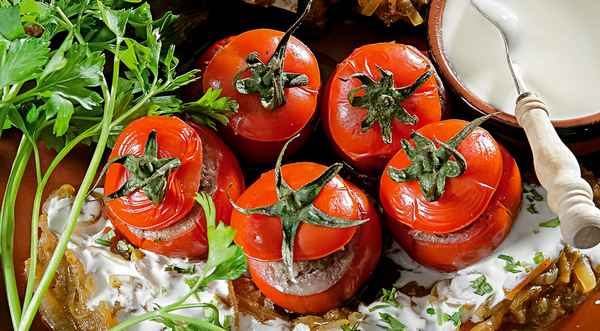 Помидор дулма (фаршированные помидоры), пошаговый рецепт с фото